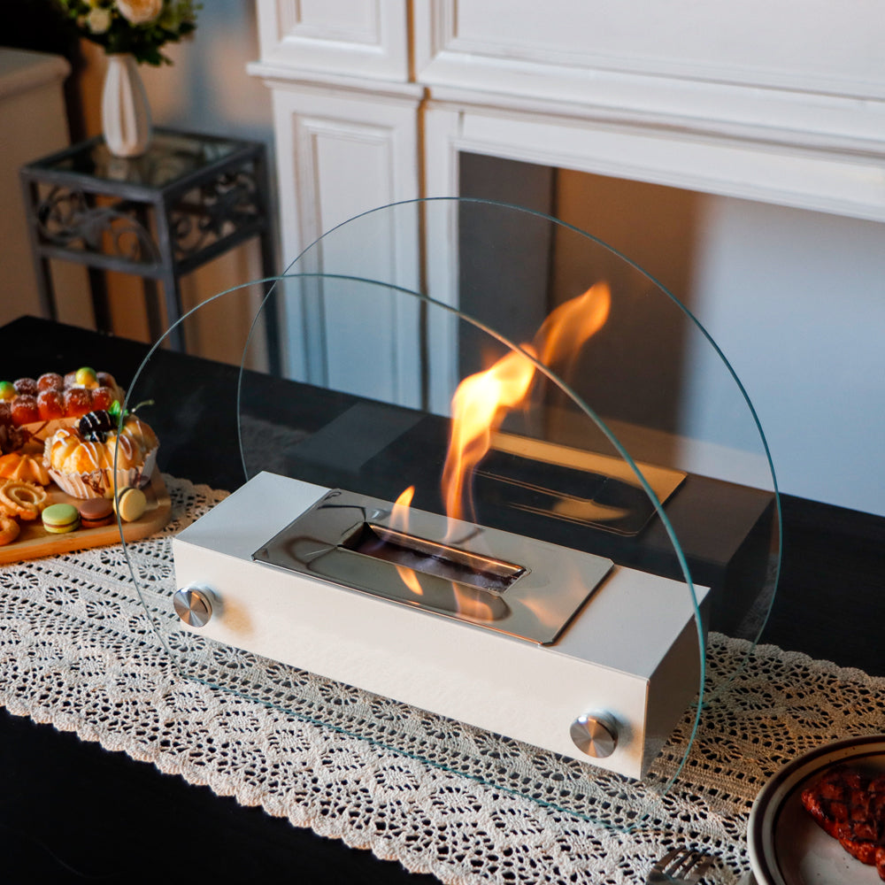 Compact Bioethanol Fireplace – Modern, Eco-Friendly & Elegant