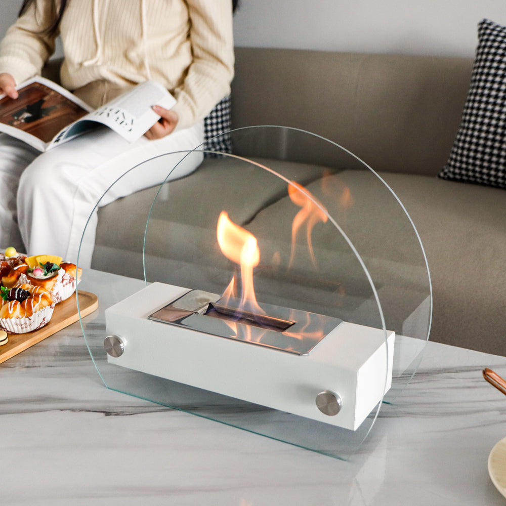 Compact Bioethanol Fireplace – Modern, Eco-Friendly & Elegant