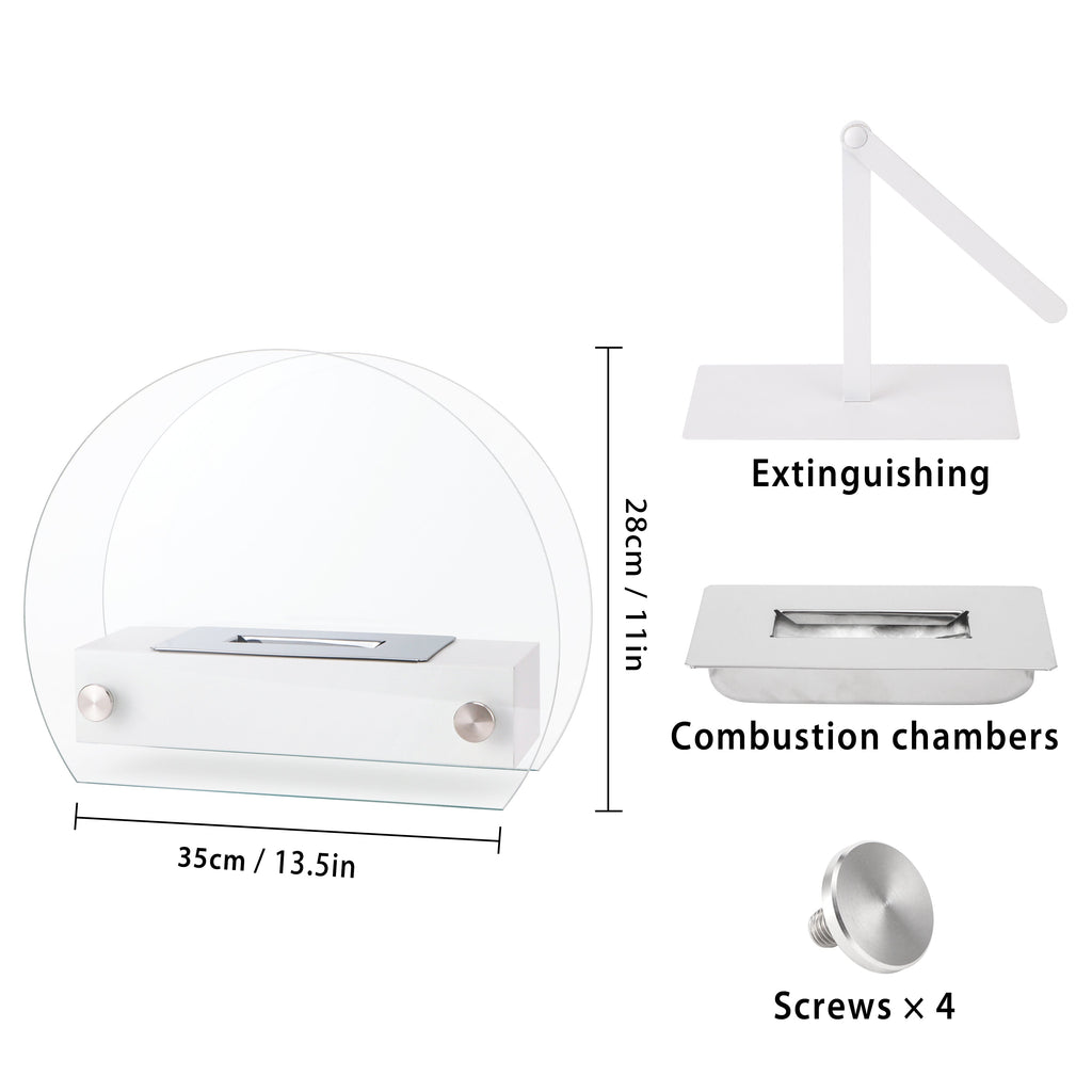 Compact Bioethanol Fireplace – Modern, Eco-Friendly & Elegant