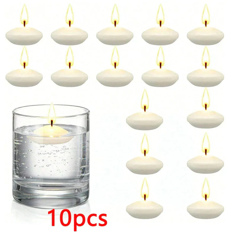 Valentines Romantic Floating Candles - 10 Pcs