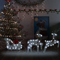 Christmas Decoration Reindeer and Sleigh with LEDs Christmas Lighting