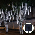 Meteor Shower String Lights Falling Raindrop Tube - Solar Powered- 8Pcs.